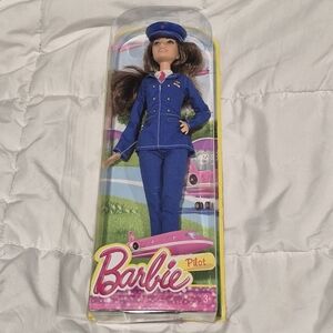 Barbie Pilot Doll in Blue Uniform